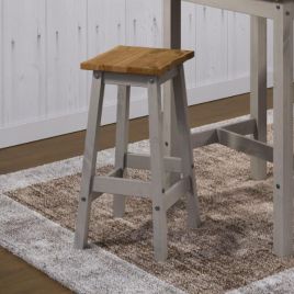 Ethans Rustic Live Edge Bar Stool - Set of 2