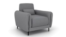 HOXLEY Fabric Sofa Armchair - Grey
