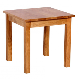 Matlock Classic Solid Oak Side Lamp Table Rectangular - Natural Finish