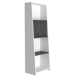 Dallas Bookcase with Doors - White