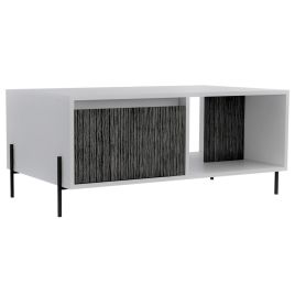 Dallas Coffee Table with Drawer - White