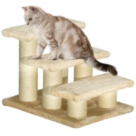 Pet Steps Portable Cat Dog Little Older Animal Easy Climb Stairs Assistance Cream