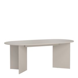 KINFOLK Oval Shape Large Dining Table - Cashmere