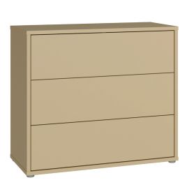 AVELINE Yellow Chest of Drawers - Medium-sized, 3 Drawers