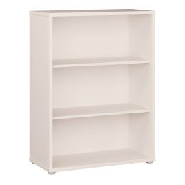 AVELINE Low Wide Bookcase with Open Shelving - Sand