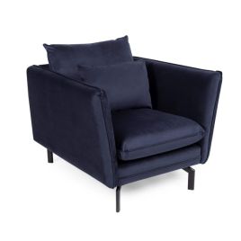 Montclair 1 Seater Fabric Sofa - Navy