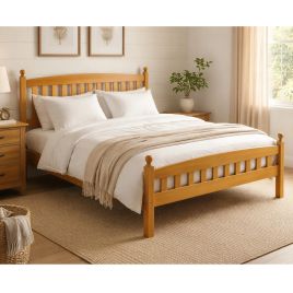 Florence Wooden Bed Frame - Antique Pine - Double 4ft6