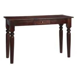 Buffham Solid Mango Wood Console Table - Dark Mahogany