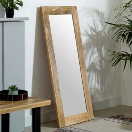 Powell Solid Wood Frame Mirror Extra Longs - Natural Wood