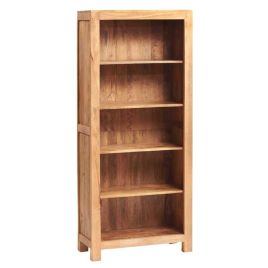 Stella Light Mango Wood Large Open Bookcase - Matt Finish