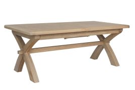 Oldham 2M Cross Leg Dining Table - Oak