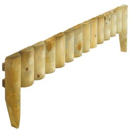 Rowlinson Pressure Treated Timber 12 Inch Garden Border Fence - Pack of 4