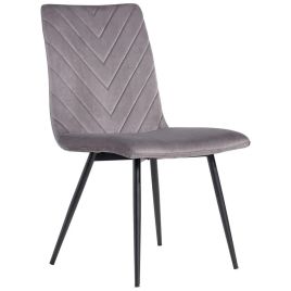 MANCOR Velet Retro Dining Chair Set of 2 - Dark Grey