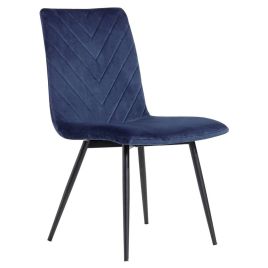 MANCOR Velet Retro Dining Chair Set of 2 - Blue