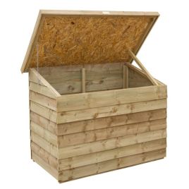 Rowlinson Pressure Treated Overlap Storage Chest Lifting Lid with Lid Stay
