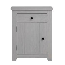 Bedside Table - HARLAN Nightstand Grey 53cm