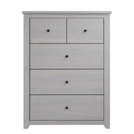 Grey Chest of Drawers - HARLAN Medium Chest, 5 Drawers