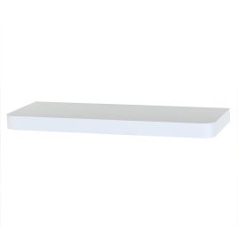 ARVION Narrow Floating Shelf Wood Wall Shelf Display Storage - Matt White