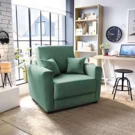 Bristol Velvet Single Sofabed - Green