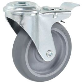 Bolt Hole Swivel Casters Set of 4 100mm