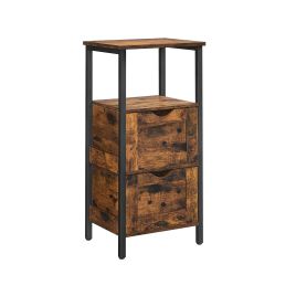 Bathroom Cabinet - GRASO Storage Unit 2 Drawer - Brown