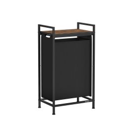Laundry Basket - LUSTTO 47L Pull Out Rustic Brown