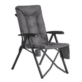ASRUMO Folding Reclining Camping Chair - Grey