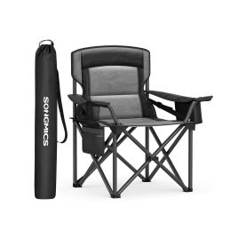 Camping Chair - ORARAE Foldable with Cup Holder - Black