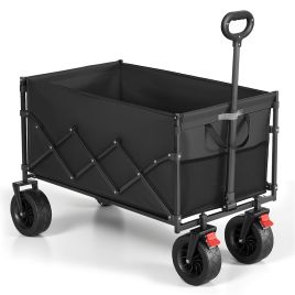 BEBOPO Foldable Camping Wagon Cart - Ink Black