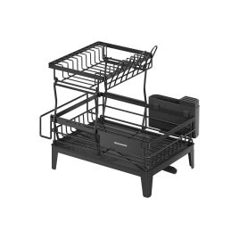 FENWELL 360 Rotatable and Extendable Kitchen Utensil Rack - Black
