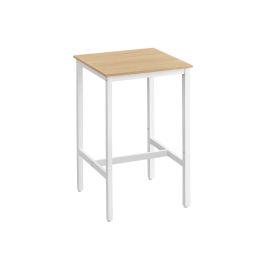 60 x 60 x 92 cm Breakfast Bar Oak Beige and White