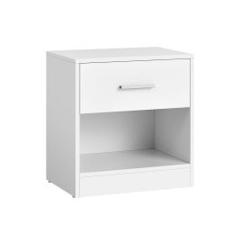 Bedside Table - HYDE Liro Nightstand Classic White 39cm