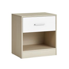 Bedside Table - HYDE Nevis Nightstand Classic White 39cm