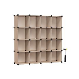16-Cube Storage Unit Camel Brown