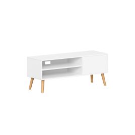 TV Cabinet - FIORAH Media Console with 120 cm Width for TVs up to 55 Inches - White