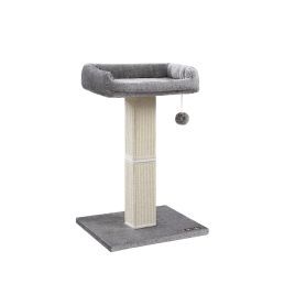 Cat Scratching Post - ZARNZA Standard Height Sisal Rope Durable - White