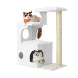 RECUDE WoodyWonders Cat Tree 86 cm - Cloud White
