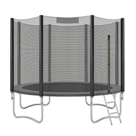 DALCROSS Kids Outdoor Trampoline with Safety Net - 305 cm - Black