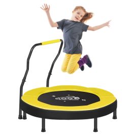 TEKINU Kids Mini Trampoline 3 ft - Yellow