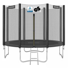 BRAMBY Children's Outdoor Trampoline - 305 cm - Black