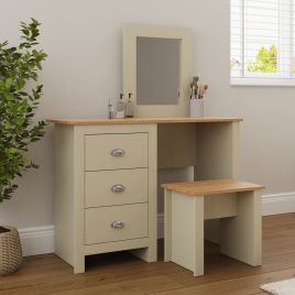 Modern Lancaster Dressing Table Set - Cream