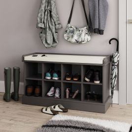 Kempton Shoe Bench Grey