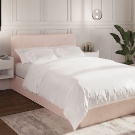 Small Double Bed - CHESWICK 4ft Ottoman Soft Pink