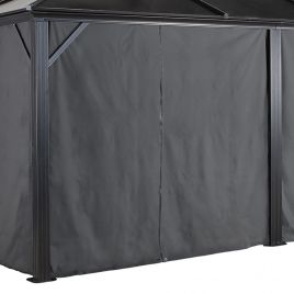 MONTERO Sojag Gazebo Curtains Polyester 3m x4.9m - Charcoal