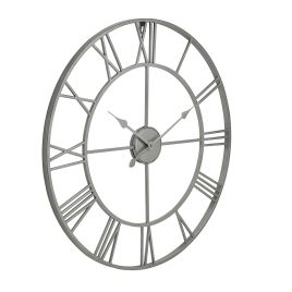 Skeleton Wall Clock - Silver
