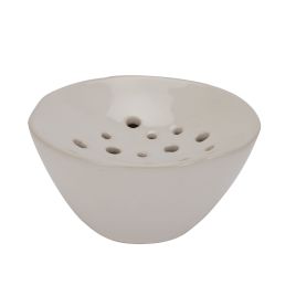 Ceramic Flower Frog - Off White