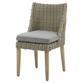 Outdoor Round Dining Chair - Beige