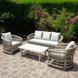 Dalma Outdoor Corner Sofa Set - Beige