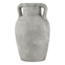 Stone Large Amphora Pot - White