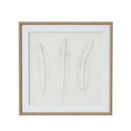 Solli White Feather Art In Frame